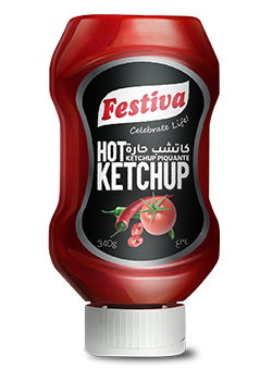 Hot Ketchup - 340g Top-down
