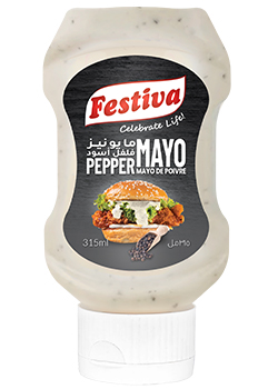 Flavored Mayonnaise - Pepper Mayo 315ml Top-down